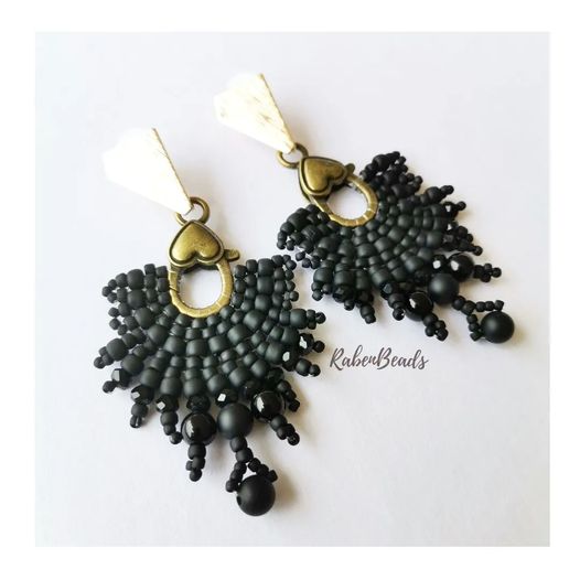 RB Black Matte Earrings