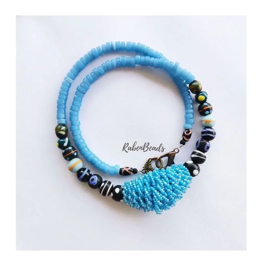 RB Blue Bane Kabo Necklace