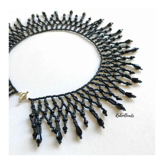 RB Black Matte Collar Necklace