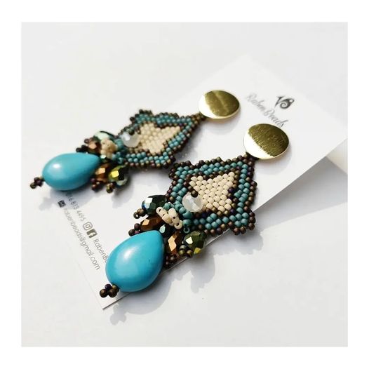 RB Vintage Handstitched Earrings