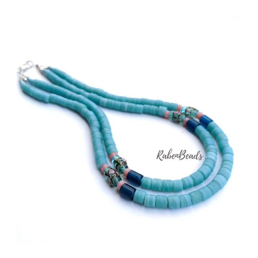 RB 2Layered Boa LetKiret  Necklace