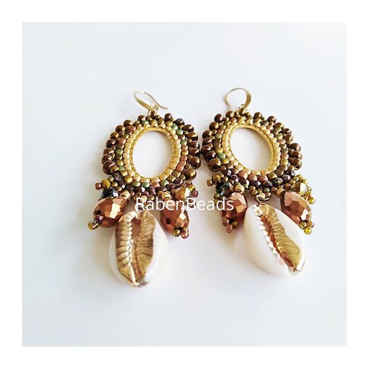 RB Gold&Brown Earrings