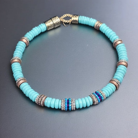 Vintage Handcrafted Sky Blue Bracelet