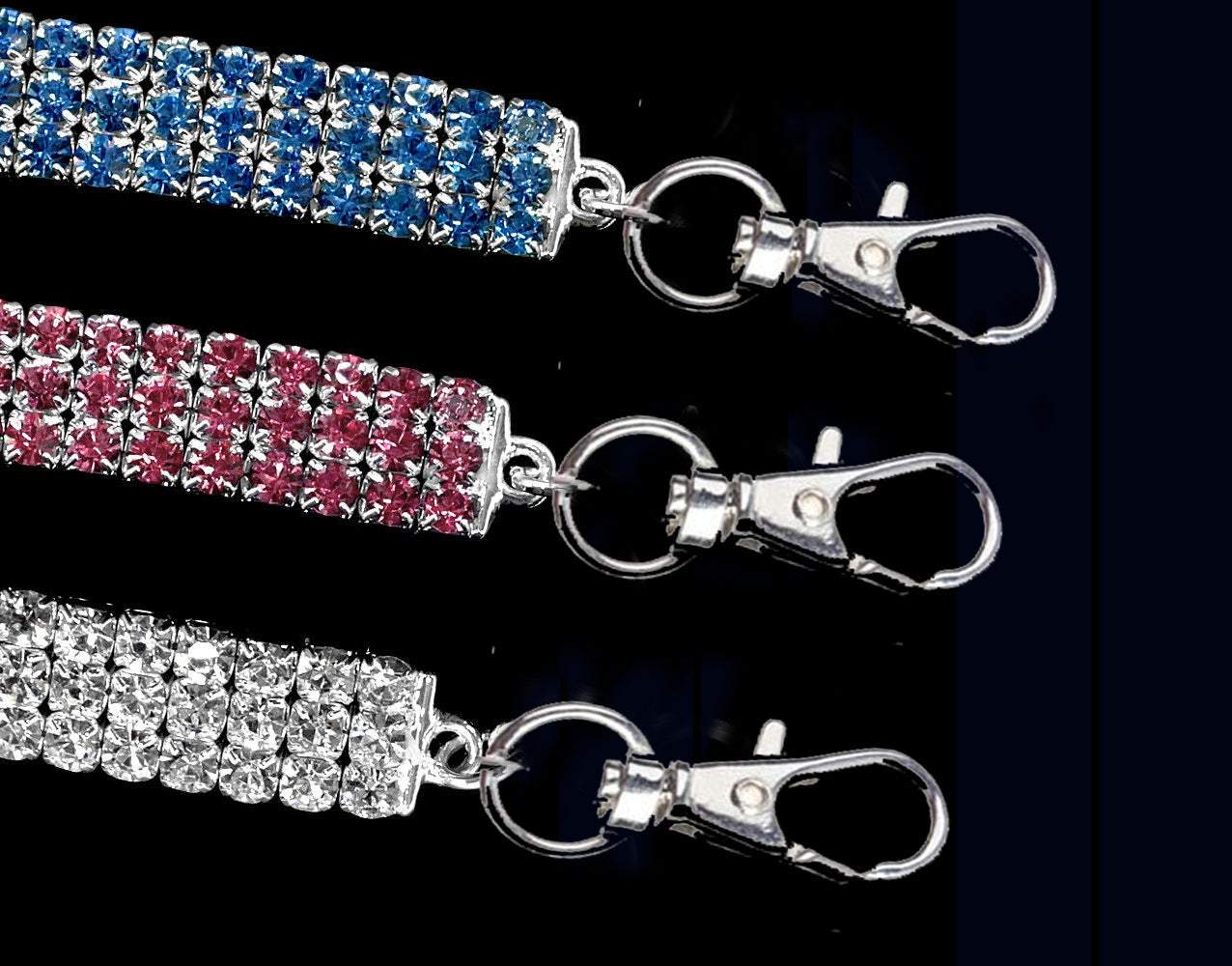 Pet Collars Rhinestone Elastic Pet Necklace Dog Chain