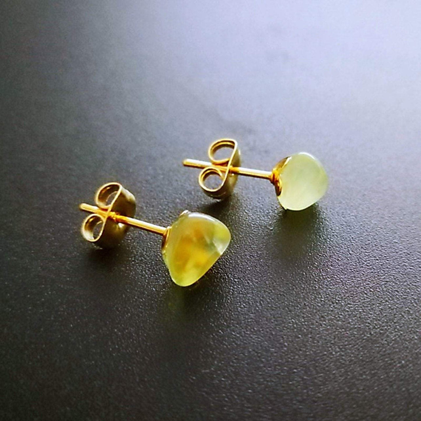 Natural Stone Ear Post Stud Earrings