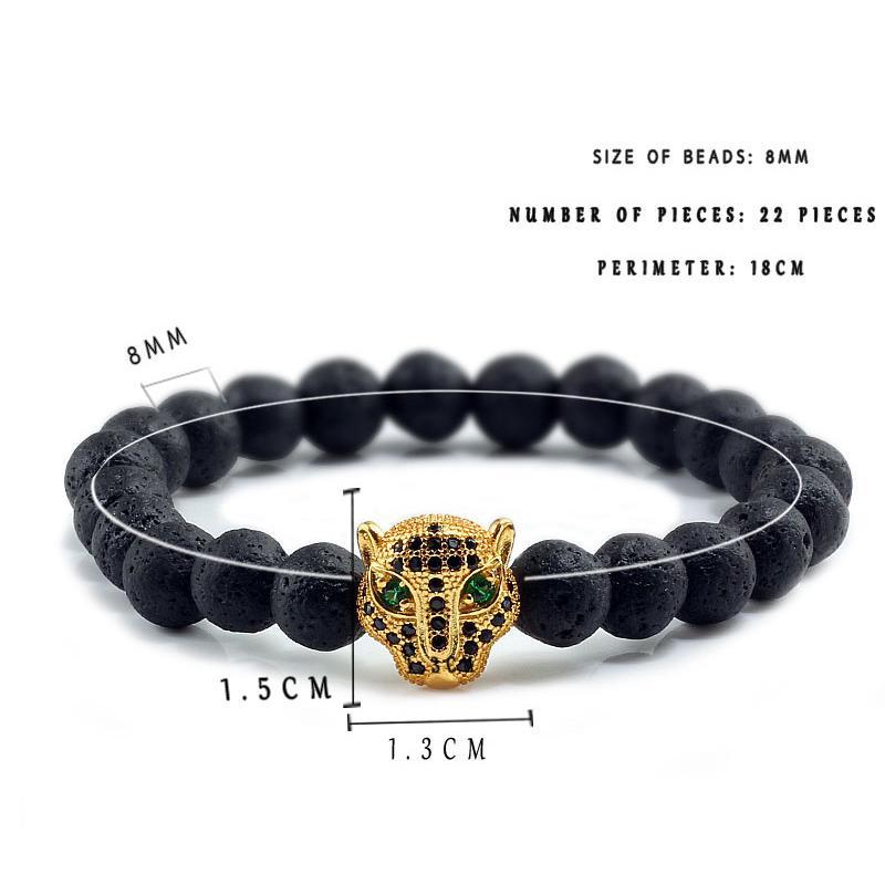 12 Style Men Black Lava Healing Balance Beads Bracelet