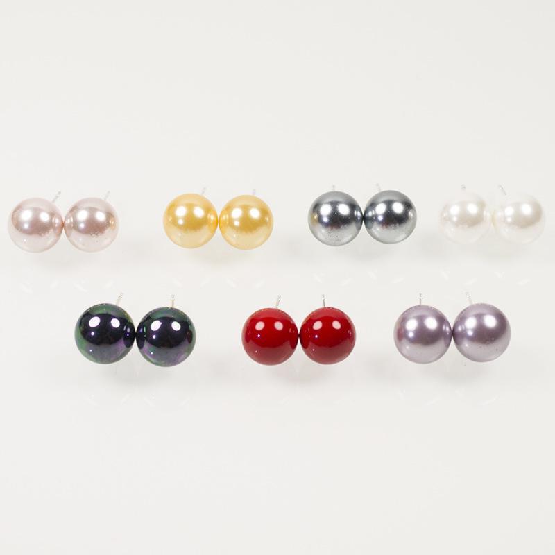 40 Pairs 100% Natural Pearl 925 Silver Stud Earrings