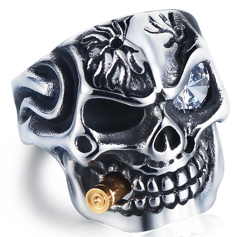 Domineering Skull Stainless Steel Ring