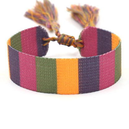 National Style Striped Handmade Bracelet