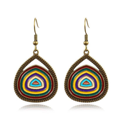 Women's Bohemian Vintage Water Drop Earrings