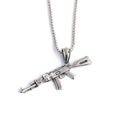 Stylish Gun Pendants Necklace For Men