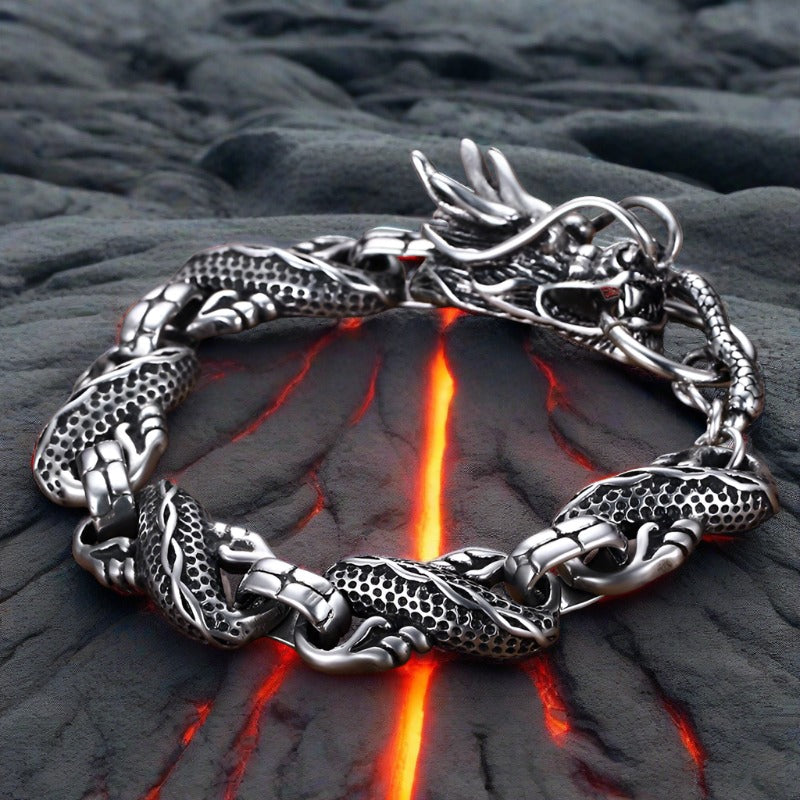 Retro Punk Domineering Dragon Bracelet