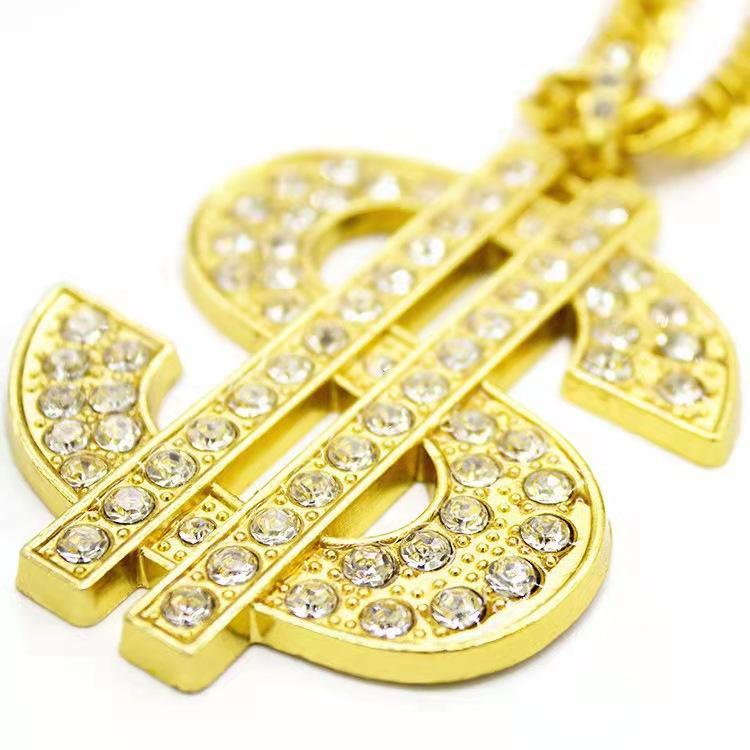 18 inches Gold Chain Dog Money Dollar