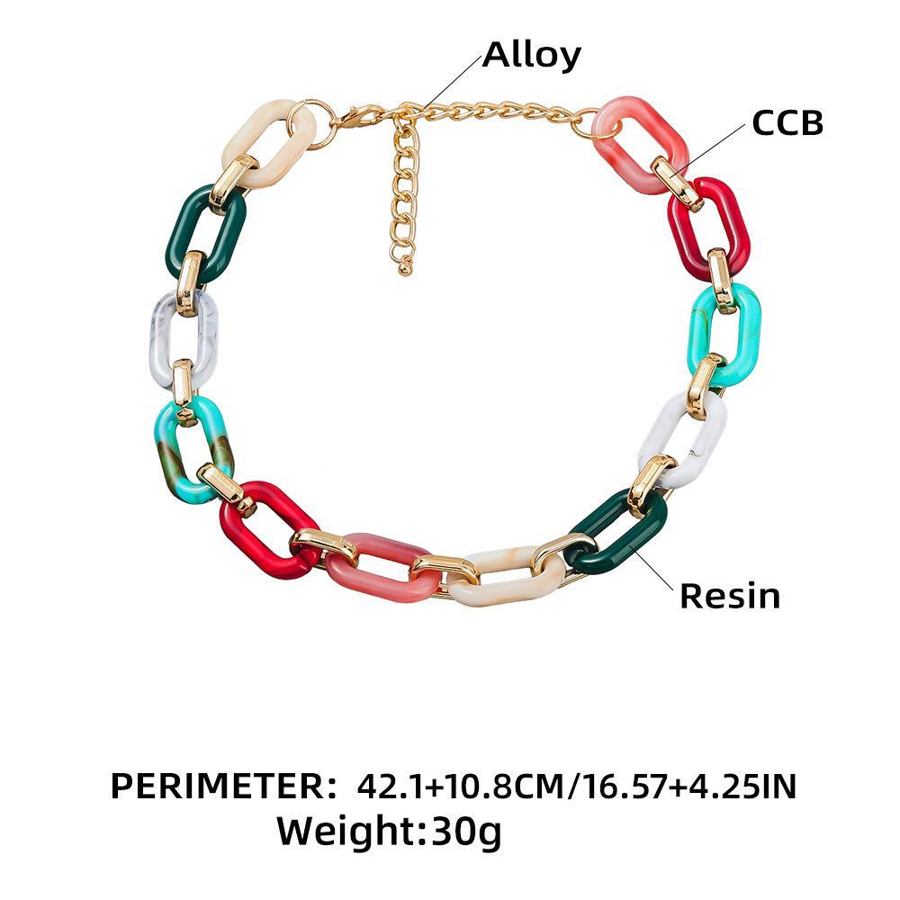 Women's Fashion Bohemia Chain Multicolour Necklace