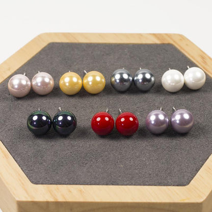 40 Pairs 100% Natural Pearl 925 Silver Stud Earrings