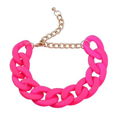 Women's Fashion Solid colour Hard Rubber Bracelet