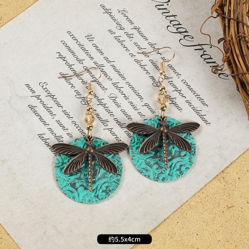 Multi-style Retro National Style Contrast Colorful Earrings