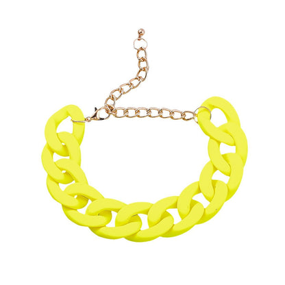 Women's Fashion Solid colour Hard Rubber Bracelet