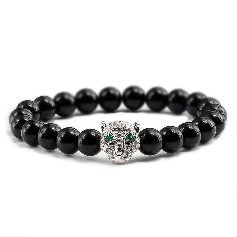 12 Style Men Black Lava Healing Balance Beads Bracelet