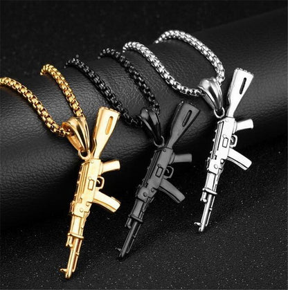 Stylish Gun Pendants Necklace For Men