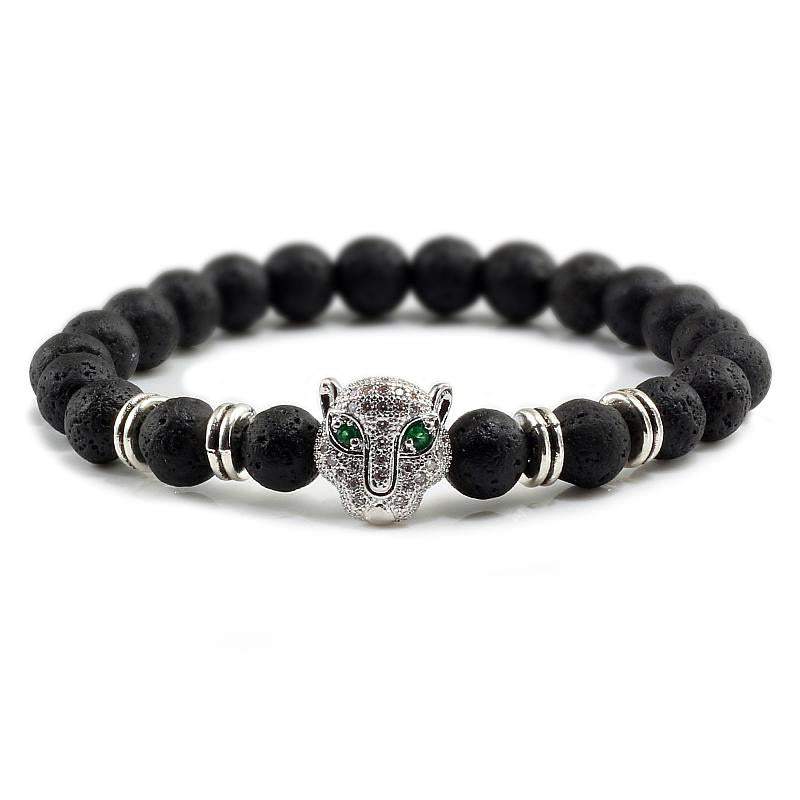 12 Style Men Black Lava Healing Balance Beads Bracelet