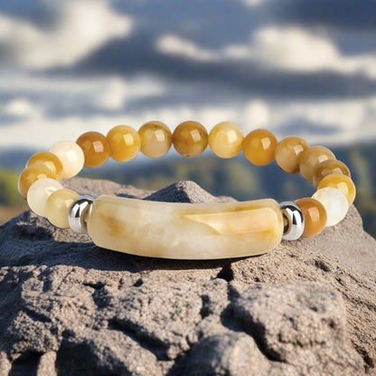 Natural Agate Stone Tiger Eye Stone Obsidian Crystal Bracelet