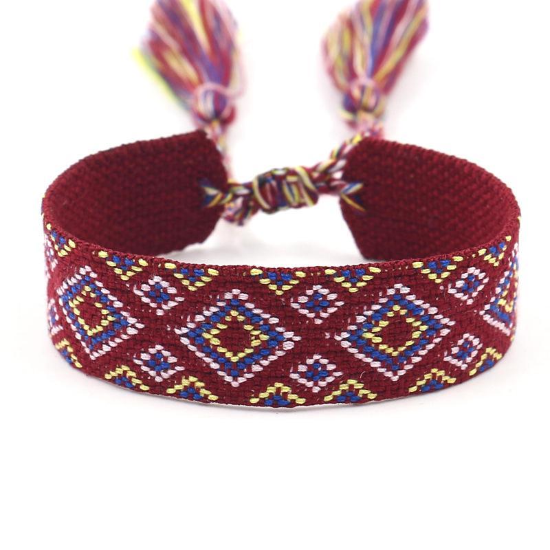 National Style Striped Handmade Bracelet