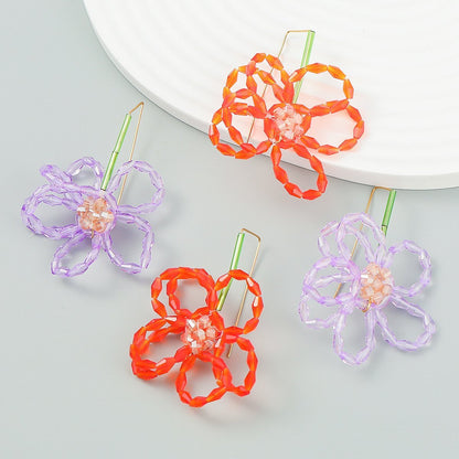 Fashion Acrylic Floral Earrings