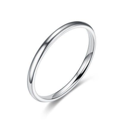 2mm Titanium Steel Thin Ring