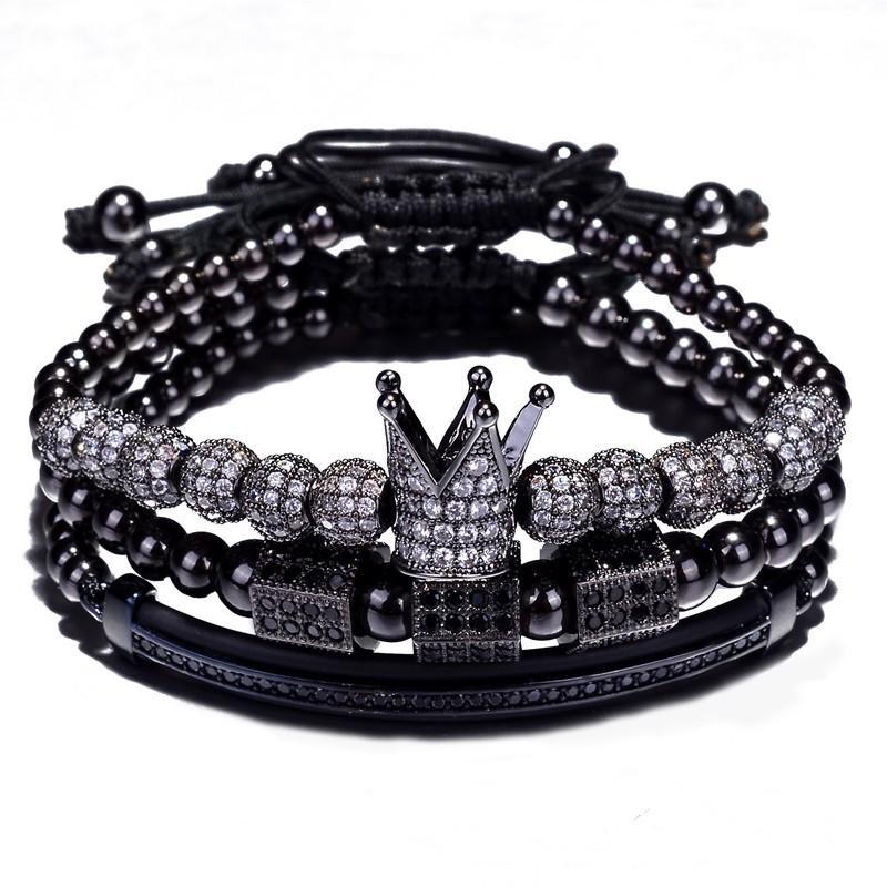 Hip Hop Cubic Micro Pave CZ Charm Bracelets