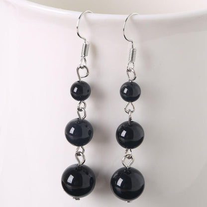 Women Summer Natural Stone Drop Earrings