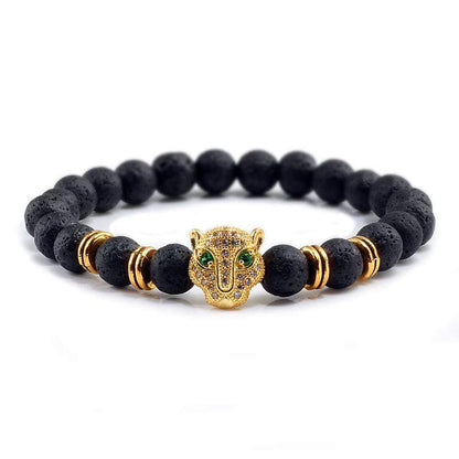 12 Style Men Black Lava Healing Balance Beads Bracelet