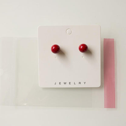 100% Natural Pearl 925 Silver Stud Earrings