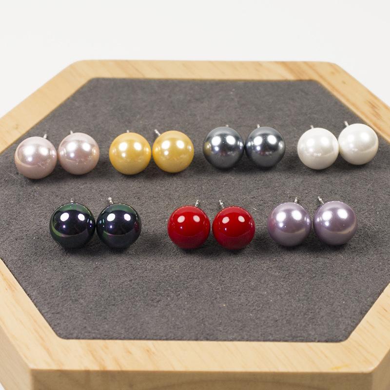 100% Natural Pearl 925 Silver Stud Earrings