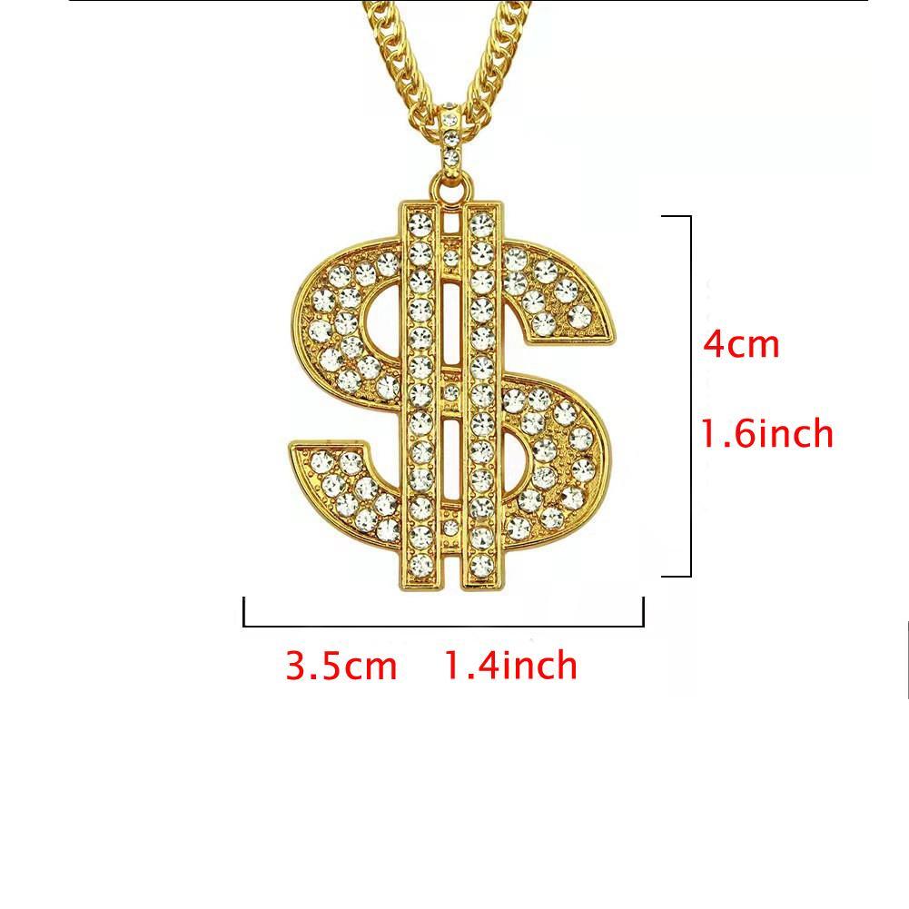 18 inches Gold Chain Dog Money Dollar