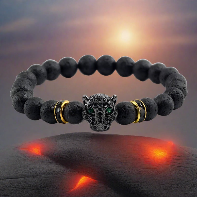 12 Style Men Black Lava Healing Balance Beads Bracelet