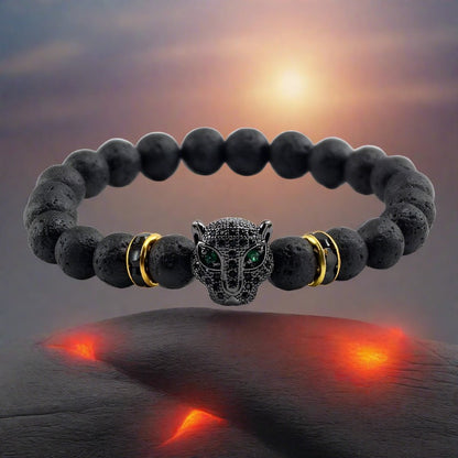 12 Style Men Black Lava Healing Balance Beads Bracelet