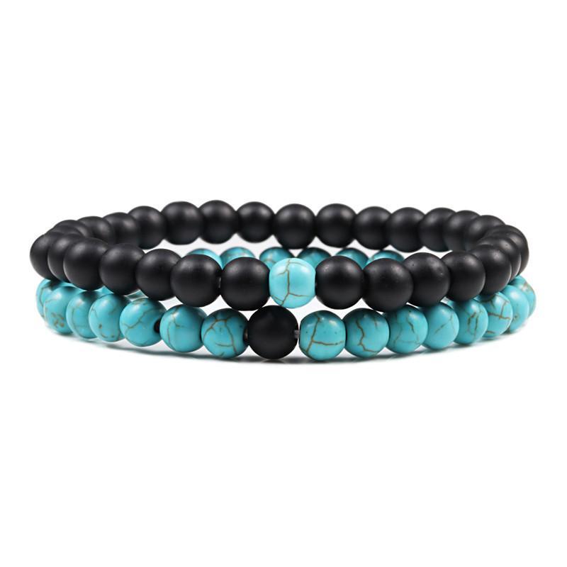 Natural Stone Lava Beaded Yoga Bracelets