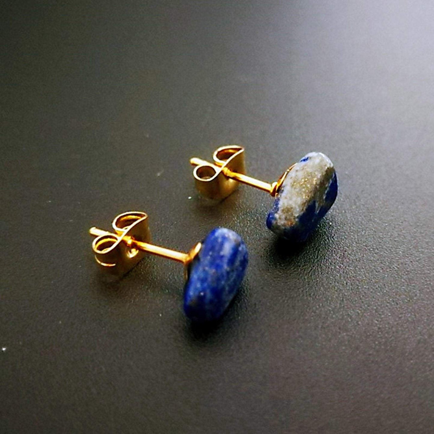 Natural Stone Ear Post Stud Earrings