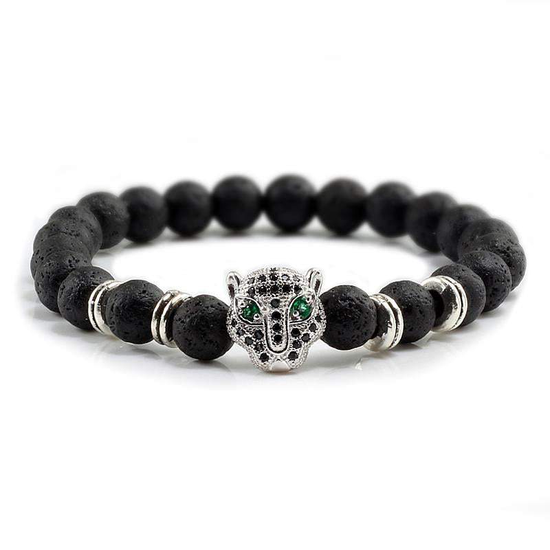 12 Style Men Black Lava Healing Balance Beads Bracelet