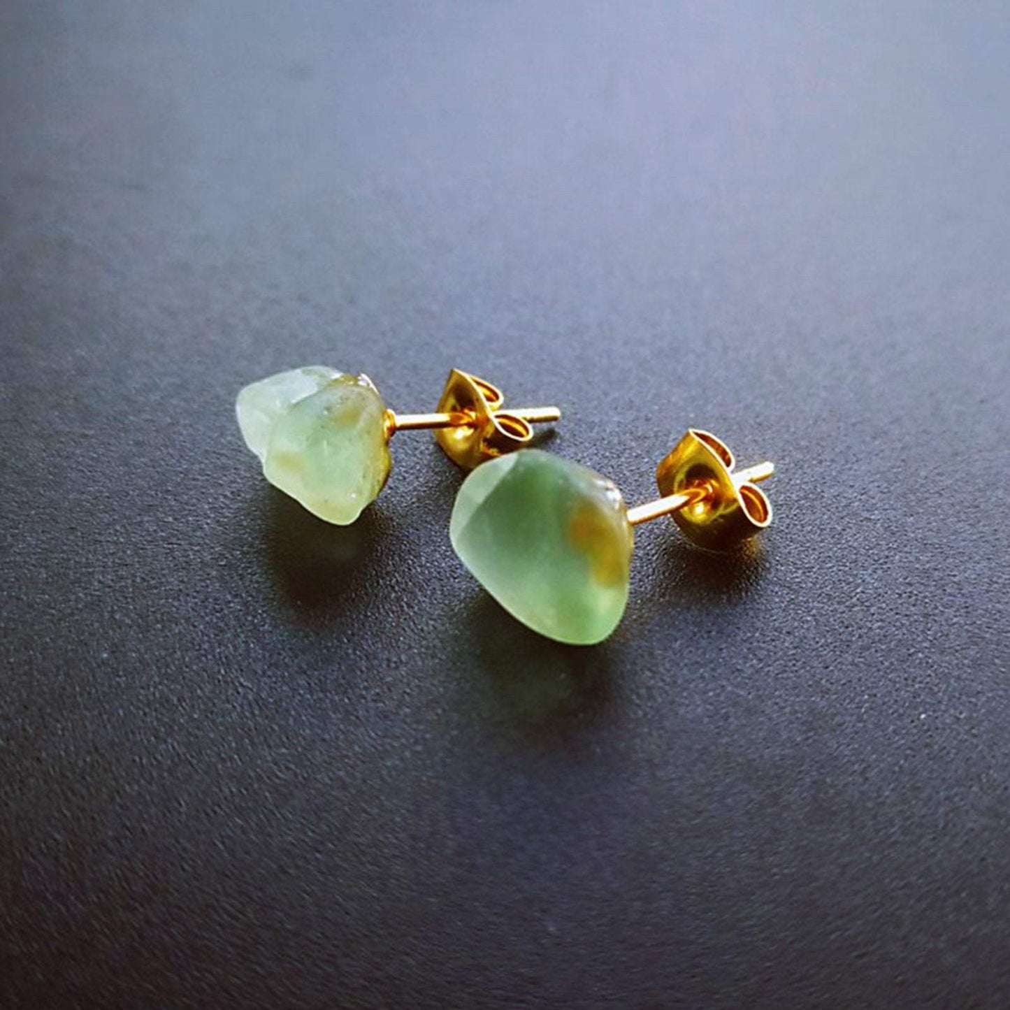 Natural Stone Ear Post Stud Earrings