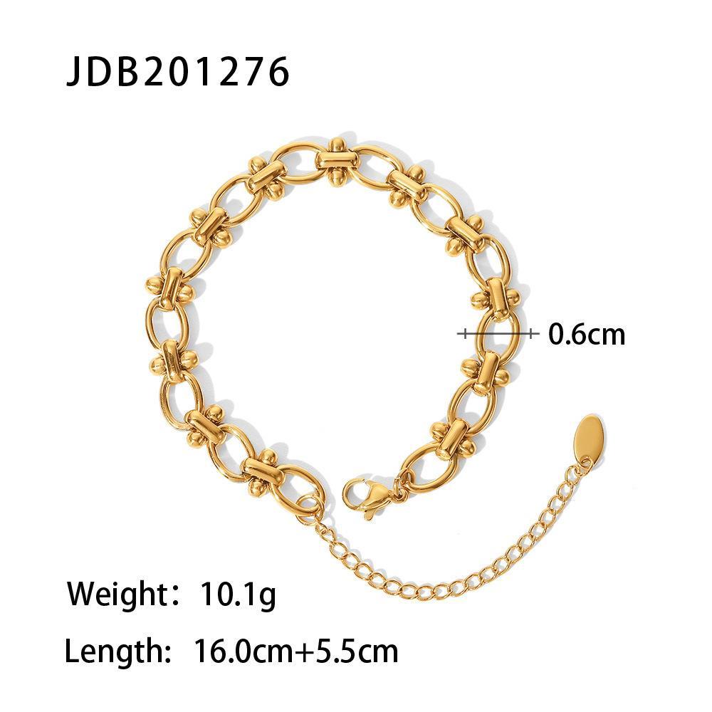 High Quality Stainless Steel Open Gold Bracelet