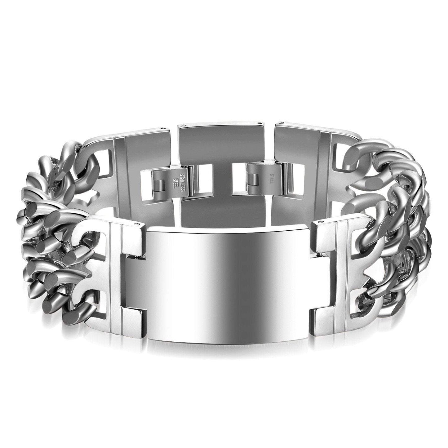 Casual Geometric Stainless Steel Plating Bracelets