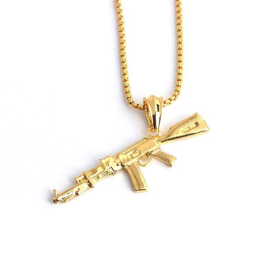 Stylish Gun Pendants Necklace For Men