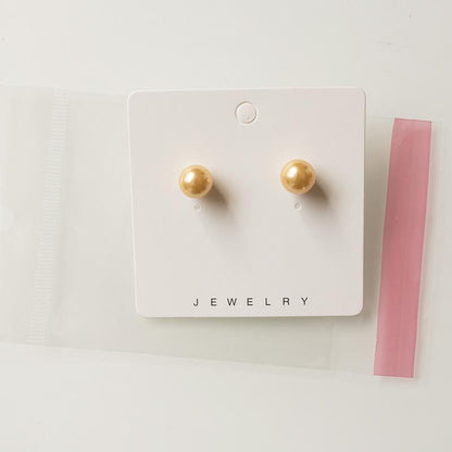 100% Natural Pearl 925 Silver Stud Earrings