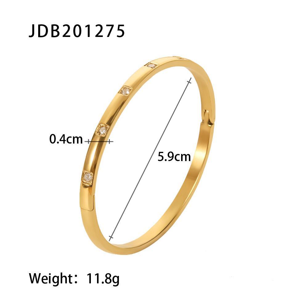 High Quality Stainless Steel Open Gold Bracelet