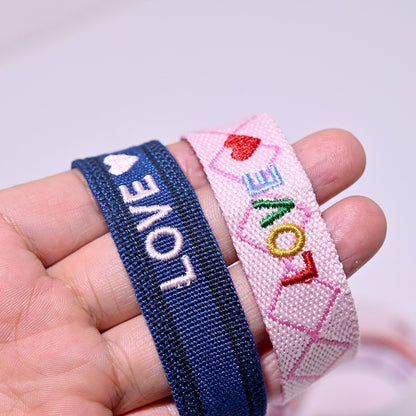 Bohemian Handmade Embroidery LOVE Letter Bracelet