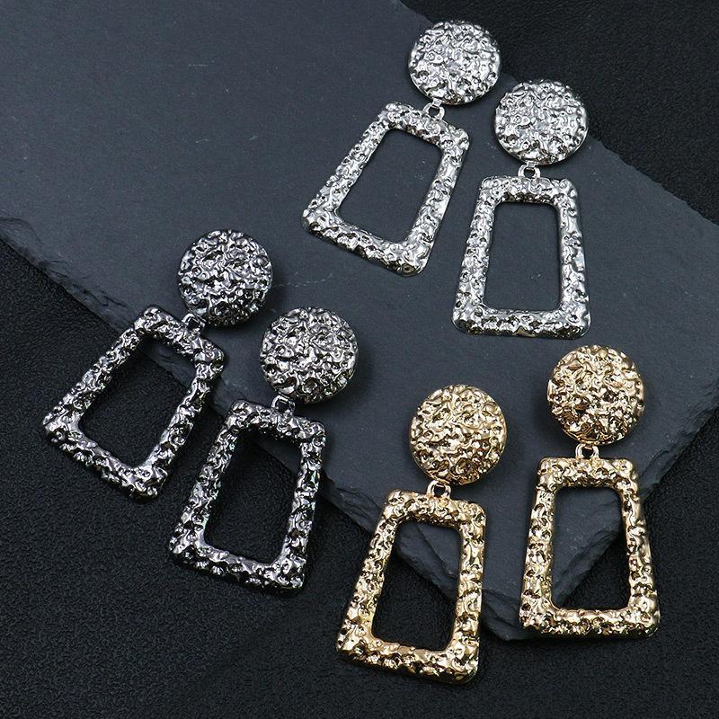 Embossed Geometric Irregular Embossed Women's Earrings