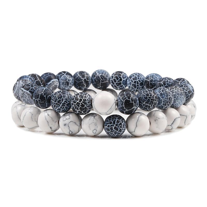 Natural Stone Lava Beaded Yoga Bracelets