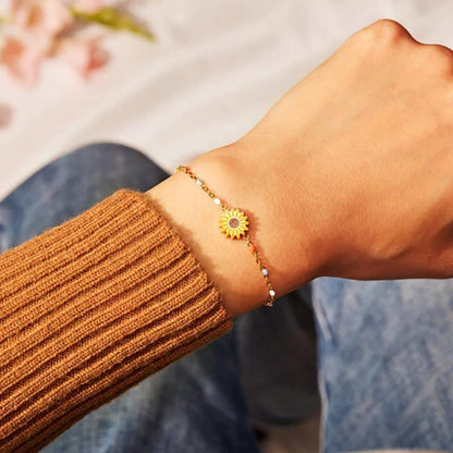 Women Sunflower Electric Bracelet